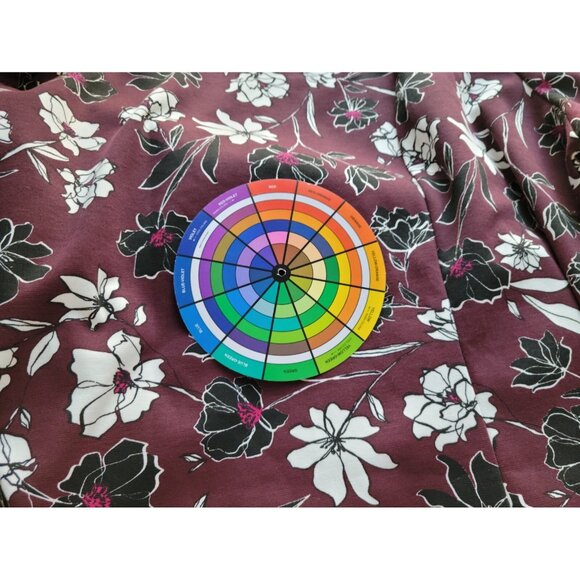 Jessica London Womens Dress 28W Plus Short Sleeve Casual Burgundy FLO149XE - Picture 9 of 12